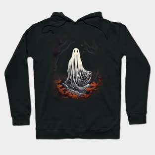 Spooky Scary Ghost in the Woods Hoodie